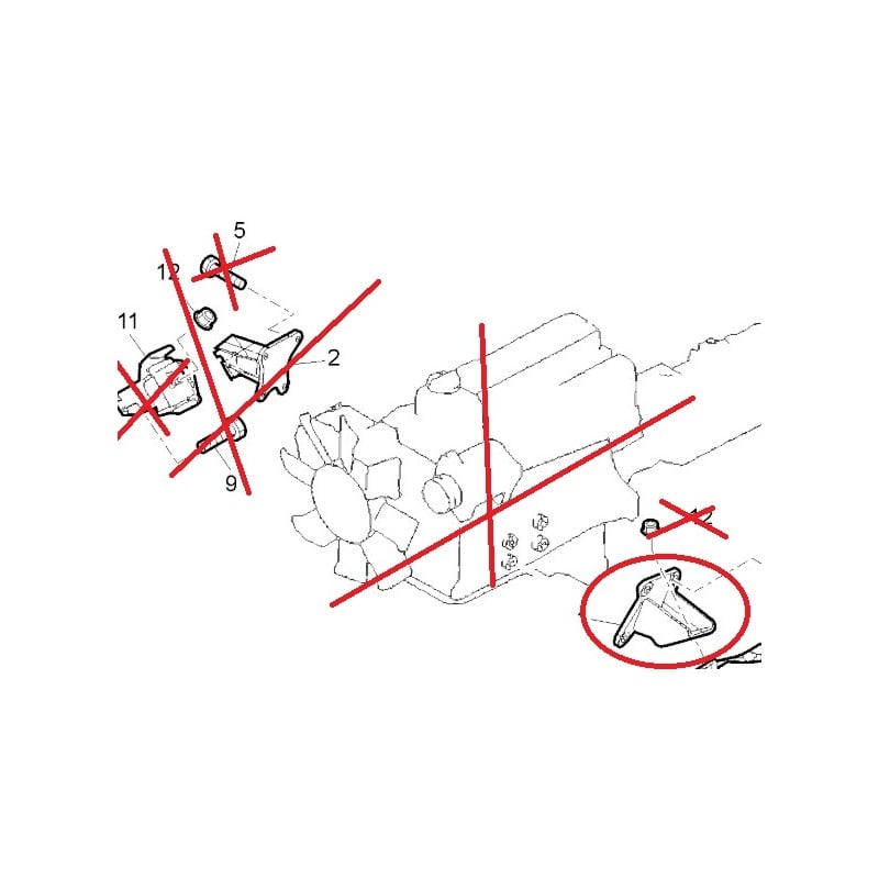 Support moteur — Réf. 7421416526